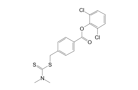 alpha-mercapto-p-toluic acid, 2,6-dichlorophenyl ester, dimethyldithiocarbamate (ester)