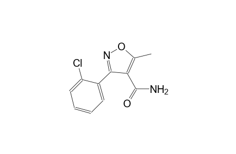 3-(o-chlorophenyl)-5-methyl-4-isoxazolecarboxamide