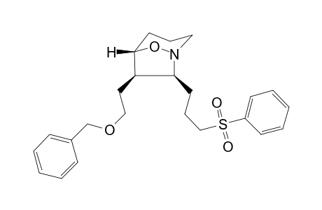 (5S*,6R*,7S*)-6-[2-Benzyloxyethyl]-7-[3-phenylsulfonylpropyl]-8-oxa-1-azabicyclo[3.2.1]octane