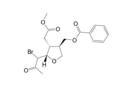 (3R,4R,5S)-3-[(Benzoyloxy)methyl]-4-[(methoxycarbonyl)methyl]-5-[1'-bromo-2'-oxopropyl]-tetrahydrofuran