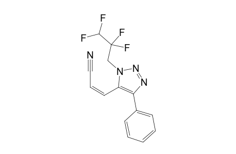 (Z)-3-[4-Phenyl-1-(2,2,3,3-tetrafluoropropyl)-1H-1,2,3-triazol-5-yl]acrylonitrile