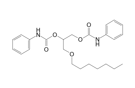 3-(Heptyloxy)-1,2-propanediol, dicarbanilate