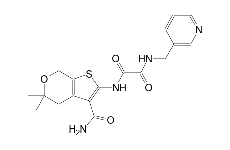 ethanediamide, N~1~-[3-(aminocarbonyl)-4,7-dihydro-5,5-dimethyl-5H-thieno[2,3-c]pyran-2-yl]-N~2~-(3-pyridinylmethyl)-