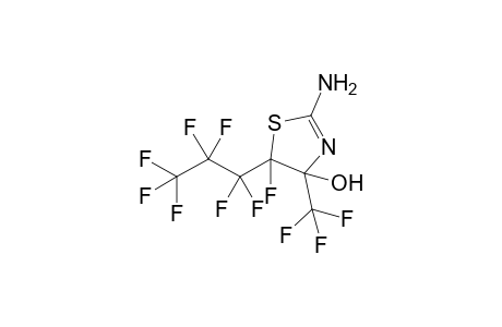 2-Amino-4-hydroxy-4-trifluoromethyl-5-heptafluoropropyl-5-fluoro-1,3-thiazoline