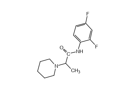 2',4'-difluoro-alpha-methyl-1-piperidineacetanilide