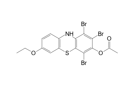 7-ethoxy-1,2,4-tribromophenothiazin-3-ol, acetate(ester)