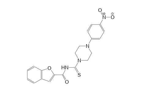 N-{[4-(4-nitrophenyl)-1-piperazinyl]carbothioyl}-1-benzofuran-2-carboxamide