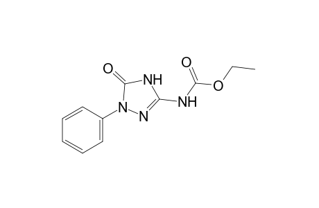 5-oxo-1-phenyl-delta square-1,2,4-triazoline-3-carbamic acid, ethyl ester