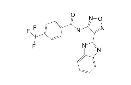 N-[4-(1H-benzimidazol-2-yl)-1,2,5-oxadiazol-3-yl]-4-(trifluoromethyl)benzamide