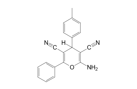 2-amino-6-phenyl-4-p-tolyl-4H-pyran-3,5-dicarbonitrile