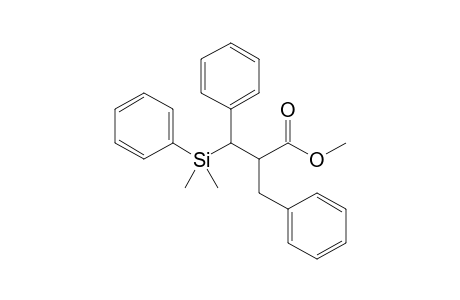 Methyl (2RS,3SR)-2-benzyl-3-dimethyl(phenyl)silyl-3-phenylpropanoate