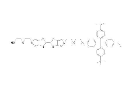 N-{2-[Bis(4-tert-butylphenyl)(4-ethylphenyl)methylphenyloxy]ethoxyethyl}-N'-(2-hydroxyethoxyethyl)bis(pyrrolo[3,4-d])tetrathiafulvalene