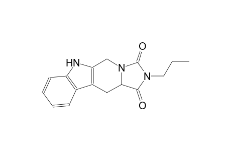 2-N-PROPYL-1,3-DIOXO-6H-1,2,3,5,11,11A-HEXAHYDROIMIDAZO-[1,5-B]-BETA-CARBOLINE