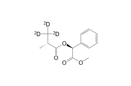 Benzeneacetic acid, .alpha.-(2-methyl-1-oxopropoxy-3,3,3-D3)-, methyl ester, [S-(R*,S*)]-