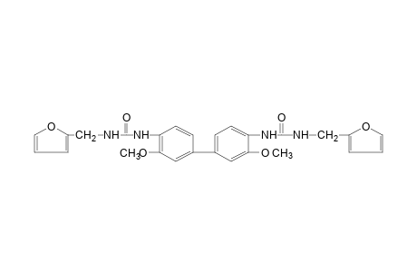 1,1'-(3,3'-dimethoxy-4,4'-biphenylylene)bis[3-furfurylurea]