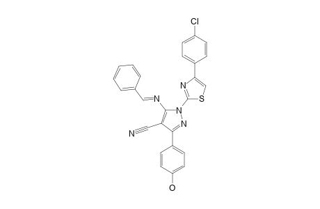 (E)-[1-[4-(4-CHLOROPHENYL)-THIAZOL-2-YL)]-3-(4-HYDROXYPHENYL)-5-(PHENYL-METHYLENEAMINO)-1H-PYRAZOLE-4-CARBONITRILE