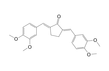 (2E,5E)-2,5-bis(3,4-dimethoxybenzylidene)cyclopentanone