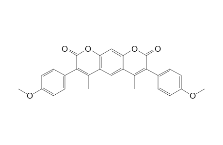4,6-Dimethyl-3,7-di(4'-methoxyphenyl)-2,8-dioxo-2H,8H-benzo[1,2-b:5,4-b']dipyran
