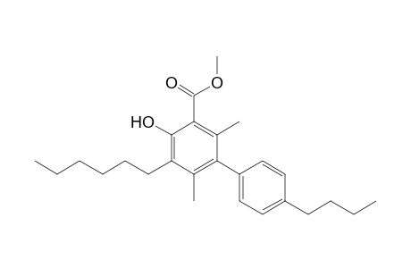 Methyl 4'-butyl-4-hydroxy-2,6-dimethyl-5-hexylbiphenyl-3-carboxylate