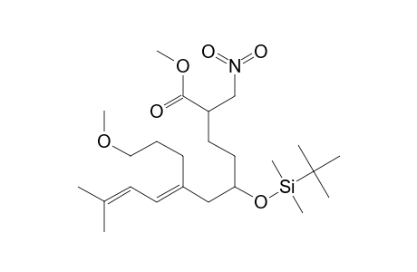 (E)-METHYL-5-(TERT.-BUTYLDIMETHYLSILYLOXY)-7-(3-METHOXYPROPYL)-10-METHYL-2-(NITROMETHYL)-UNDECA-7,9-DIENOATE;MAJOR-DIASTEREOMER