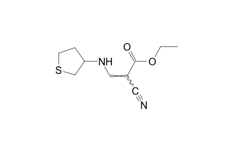 2-cyano-3-[(tetrahydro-3-thienyl)amino]acrylic acid, ethyl ester