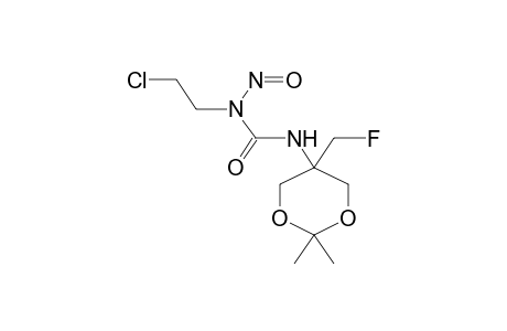 5FLUOROMETHYL-5-[3-(2-CHLOROETHYL)-3-NITROSOUREIDO]-2,2-DIMETHYL-1,3-DIOXANE