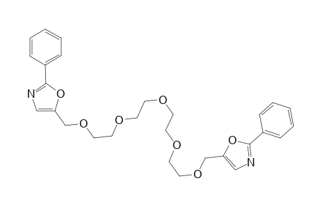 1,13-Bis[2'-phenyl-5'-methyloxazole]tetraethylene glycol