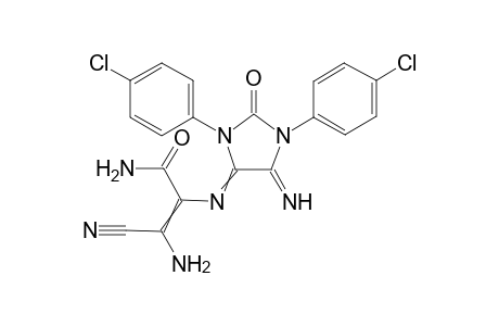 3-Amino-2-(1,3-bis(4-chlorophenyl)-5-imino-2-oxoimidazolidin-4-ylideneamino)-3-cyanoacrylamide