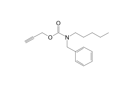 Carbonic acid, monoamide, N-benzyl-N-pentyl-, propargyl ester