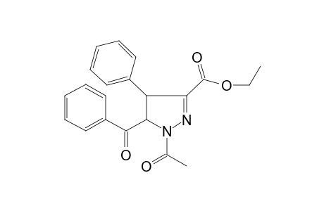 1-acetyl-5-benzoyl-4-phenyl-2-pyrazoline-3-carboxylic acid, ethyl ester