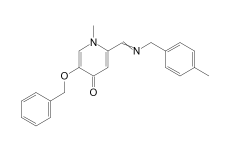 2-((4-Methylbenzylimino)methyl)-5-(benzyloxy)-1-methylpyridin-4(1H)-one