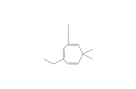 1,3,5-Cycloheptatriene, 2,4-diethyl-7,7-dimethyl-