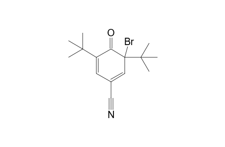 3-bromo-3,5-ditert-butyl-4-keto-cyclohexa-1,5-diene-1-carbonitrile