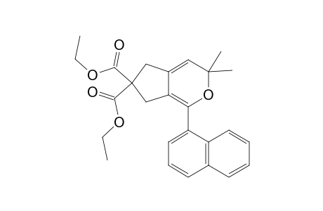 Diethyl 3,3-dimethyl-1-(naphthalen-1-yl)-3,5-dihydrocyclopenta[c]pyran-6,6(7H)-dicarboxylate