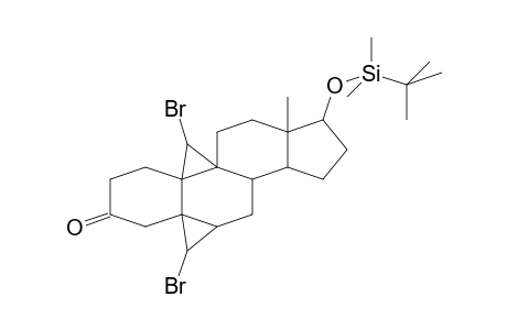 7H,19H-DICYCLOPROPA[5,6:9,10]CYCLOPENTA[.ALPHA.]-PHENANTHREN-3(4H)-ONE, 19,20-DIBROMO-17-[[(1,1-DIMETHYLETHYL)DIMETHYLSILYL]OXY]DODECAHYDRO-13-METHYL-