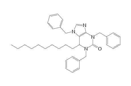 6-n-Decyl-1,3,6,7-tetrahydro-1,3,7-tribenzyl-2H-purin-2-one