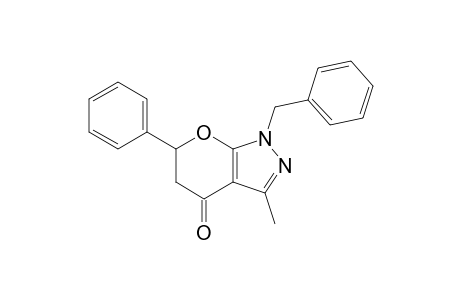 1-Benzyl-3-methyl-6-phenyl-5,6-dihydro-1H-pyrano[2,3-c]pyrazol-4-one