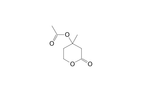 4-Methyl-2-oxotetrahydro-2H-pyran-4-yl acetate (D2)