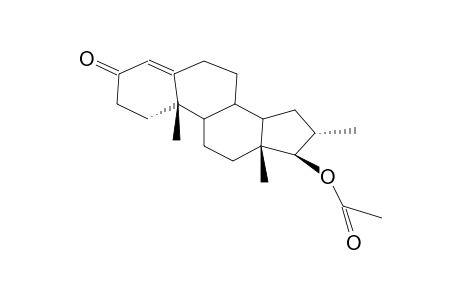 17B-ACETOXY-16A-METHYL-3-OXO-4,5-DEHYDROSTEROIDE