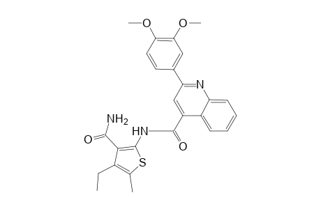 N-[3-(aminocarbonyl)-4-ethyl-5-methyl-2-thienyl]-2-(3,4-dimethoxyphenyl)-4-quinolinecarboxamide