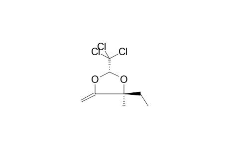 (2S,4S)-4-ethyl-4-methyl-5-methylidene-2-(trichloromethyl)-1,3-dioxolane