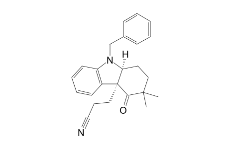 cis-3,3-Dimethyl-4a-(2-cyanoethyl)-9-benzyl-2,3,4,4a,9,9a-hexahydro-1H-carbazol-4-one