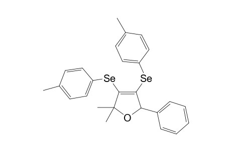 2,2-Dimethyl-5-phenyl-3,4-bis(p-tolylselanyl)-2,5-dihydrofuran