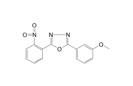 2-(m-methoxyphenyl)-5-(o-nitrophenyl)-1,3,4-oxadiazole