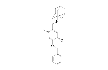 2-((Tricyclo[3.3.1.1(3,7)]decane-3-ylimino)methyl)-5-benzyloxy-1-methylpyridin-4(1H)-one