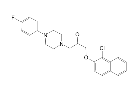 1-(1-Chloranylnaphthalen-2-yl)oxy-3-[4-(4-fluorophenyl)piperazin-1-yl]propan-2-ol