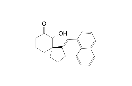 (5R*,6R*,E)-6-Hydroxy-1-(naphthalen-1-ylmethylene)spiro[4.5]-decan-7-one