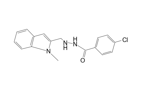 p-chlorobenzoic acid, 2-[(1-methylindol-2-yl)methyl]hydrazide