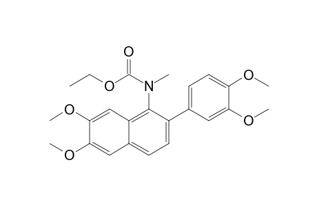 Ethyl 2-(3,4-dimethoxyphenyl)-6,7-dimethoxynaphthalen-1-yl(methyl)carbamate