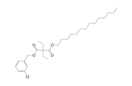 Diethylmalonic acid, 3-chlorobenzyl tetradecyl ester